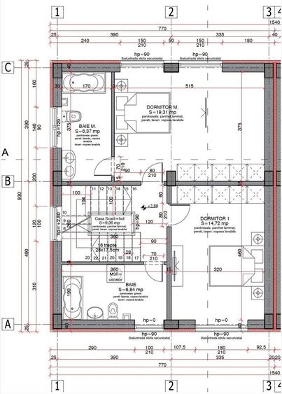 Duplex cu 5 camere cu Canalizare în 1 Decembrie 1918
