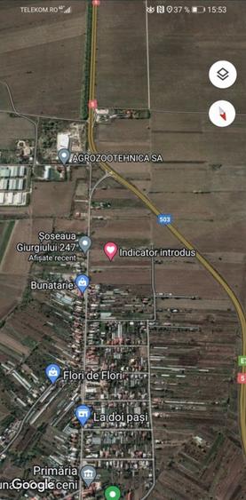 Teren de 7500 mp, în Adunații-Copăceni