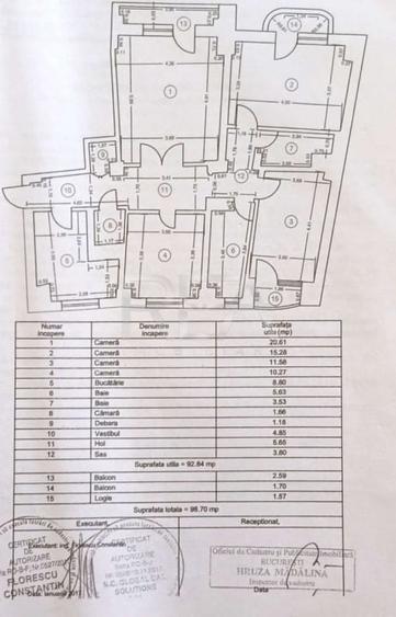 Apartament cu 4 camere cu vedere spre fântânile de la Piața Unirii - 38