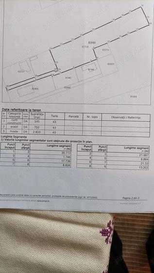 Teren de 3307 mp, în Băiculești