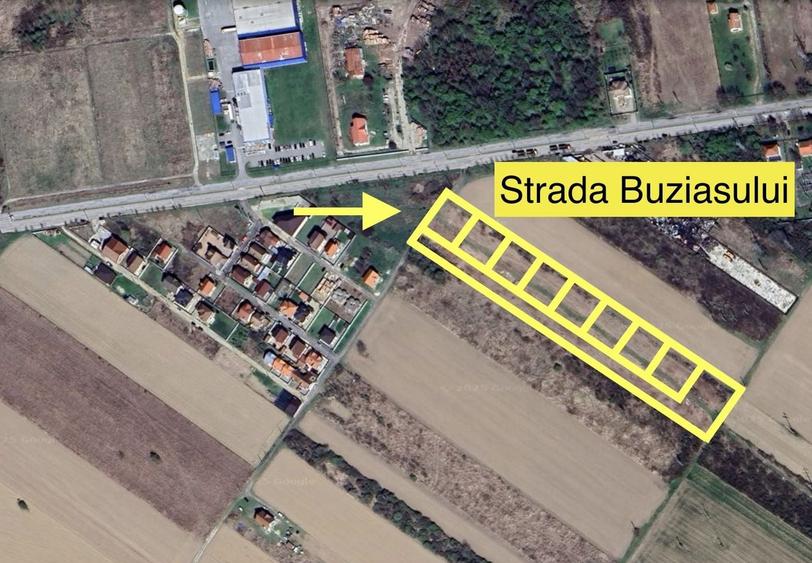Teren Construcții intravilan de 1080 mp, în Vest