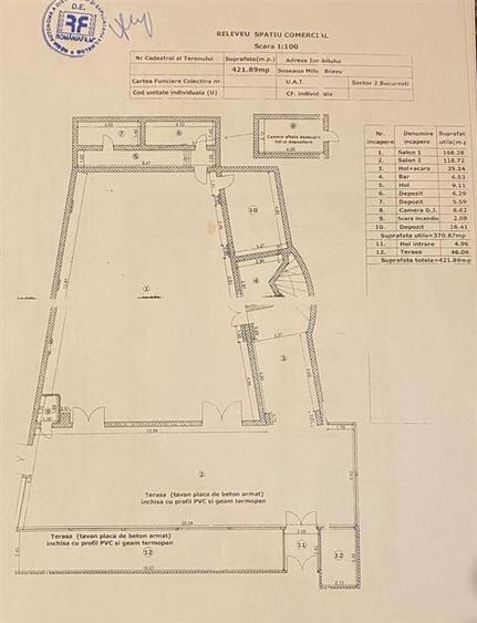Spațiu comercial, de 538.26000976563 mp, în Central