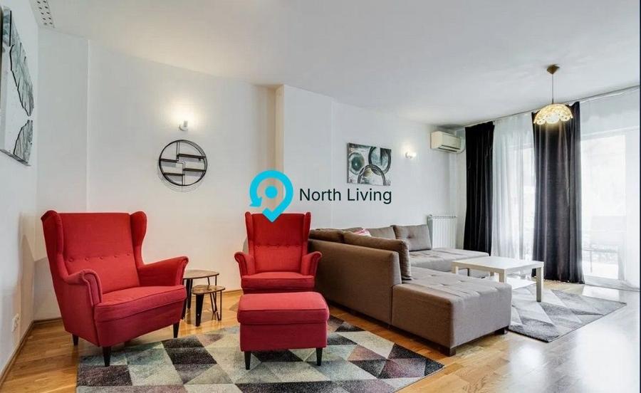 Apartament cu 3 camere semidecomandat, mobilat în Exterior Est