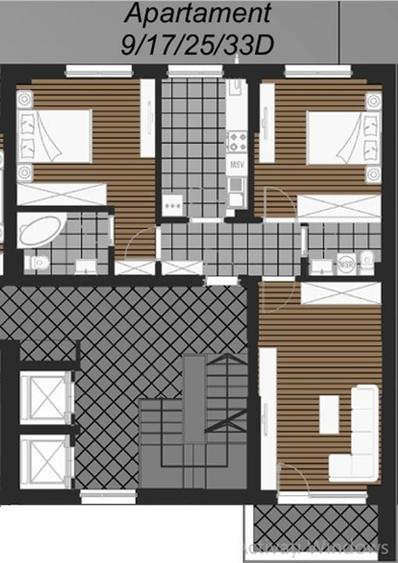 Apartament cu 3 camere decomandat în Metalurgiei