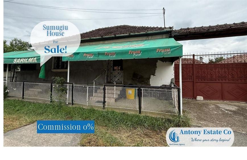 Casă cu 2 camere cu Teren 3861 Mp în Șumugiu