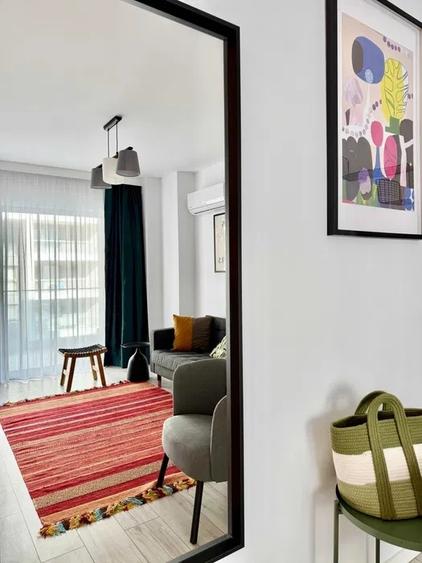 Apartament cu 2 camere decomandat, mobilat în Barbu Văcărescu