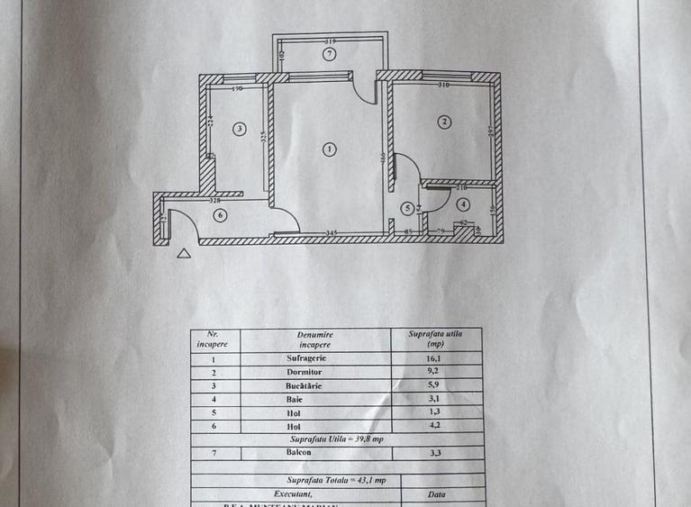 Apartament cu 2 camere semidecomandat în Mihail Kogălniceanu