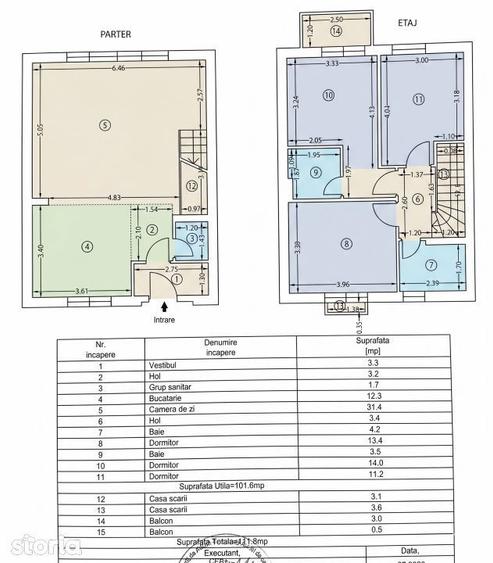 Duplex 4 camere 112mp | 0 comision | Cosmopolis casa tip M - 16