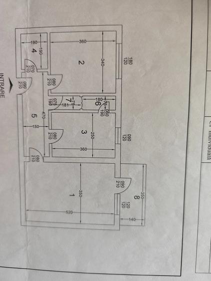 Apartament cu 2 camere decomandat în Central