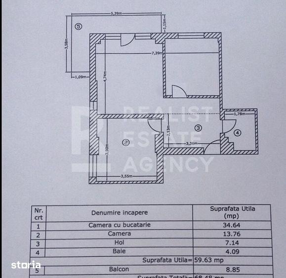 Apartament cu 3 camere, mobilat în Chiajna