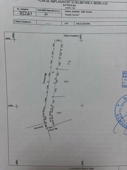 Teren de 747 mp, în Central