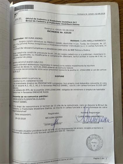 Teren de 1460 mp, în Vâlcele