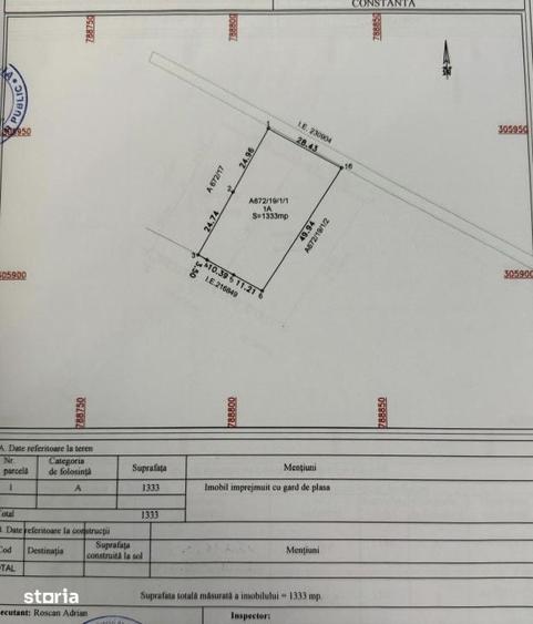 Teren de 1333 mp, în Kamsas