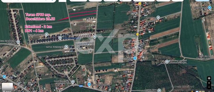 Teren Construcții intravilan de 5766 mp, în Balotești