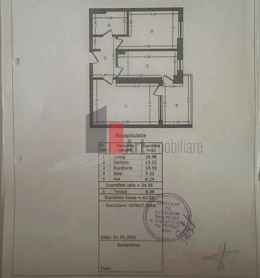 Apartament cu 2 camere decomandat în Lujerului