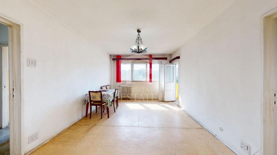 Apartament cu 2 camere semidecomandat în Basarabia
