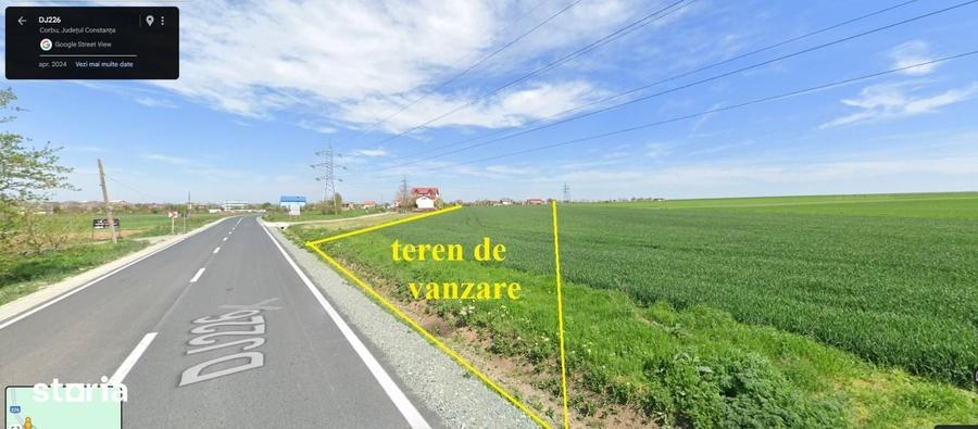 Teren de 6600 mp, în Corbu