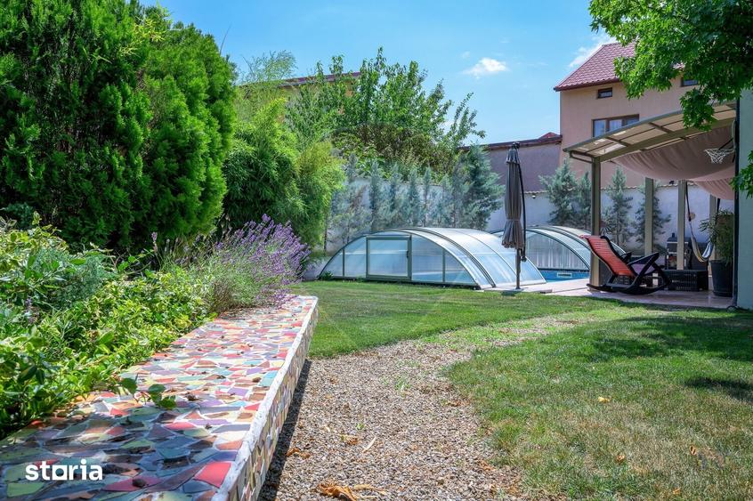 Vila de arhitectura cu piscina, garaje ?i teren de 800 mp - 15