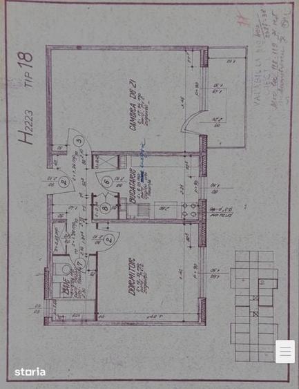 Apartament cu 2 camere decomandat în Vest