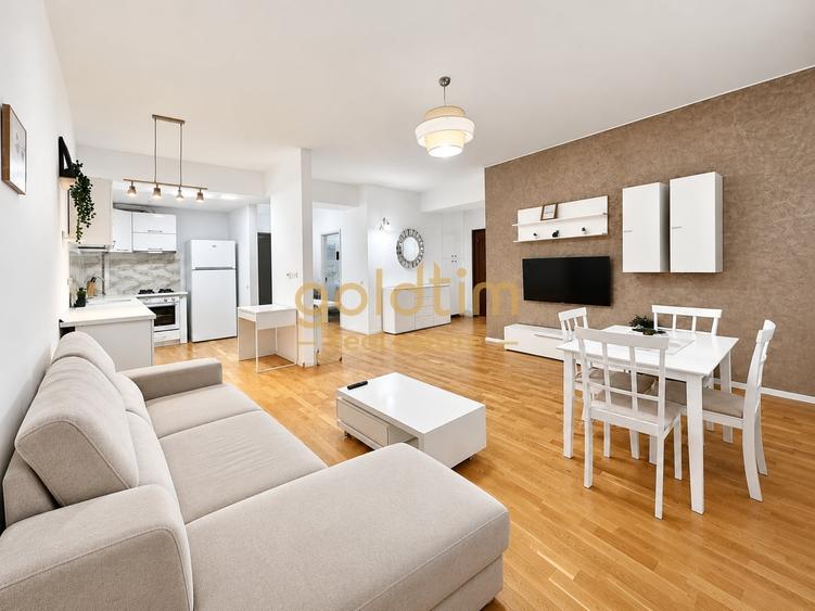 Apartament cu 3 camere semidecomandat, mobilat în Pipera