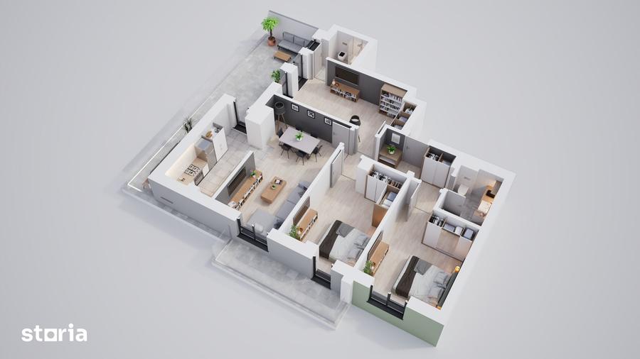 Apartament cu 4 camere în Central