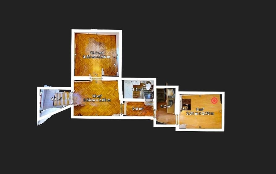 Apartament cu 2 camere semidecomandat, mobilat în Banu Manta