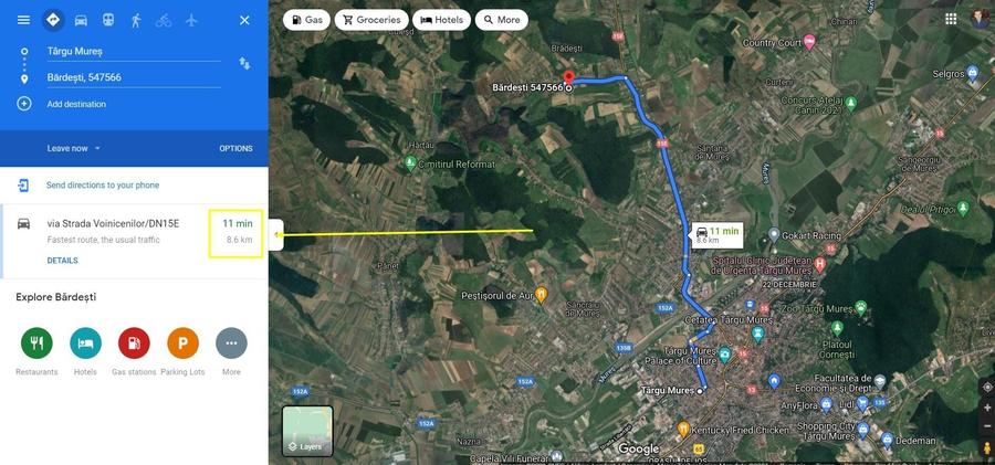 Teren Construcții intravilan de 1247 mp, în Bărdești