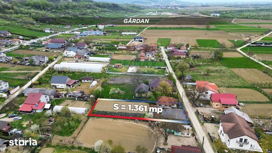 Casă cu 3 camere cu Teren 1361 Mp în Gârdani