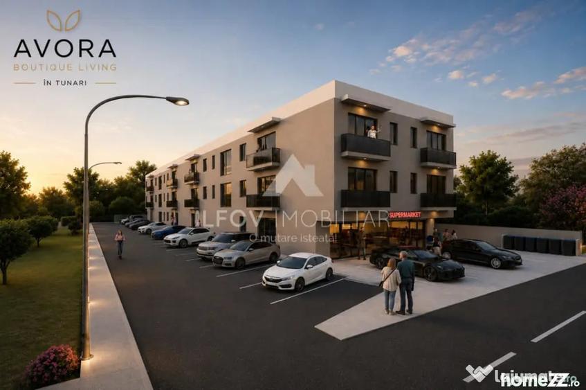 Apartament cu 2 camere semidecomandat în Tunari