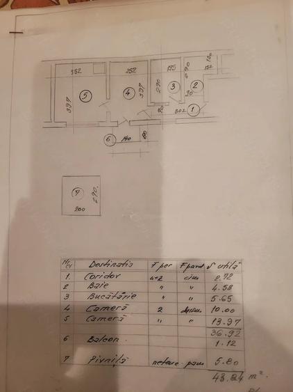 Apartament cu 2 camere semidecomandat în 13 Septembrie
