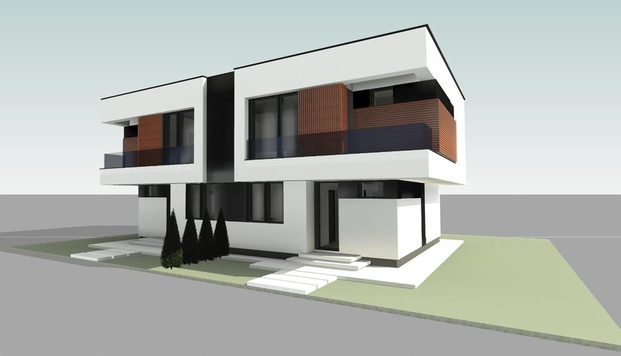 Duplex cu 4 camere cu Canalizare în Chiajna