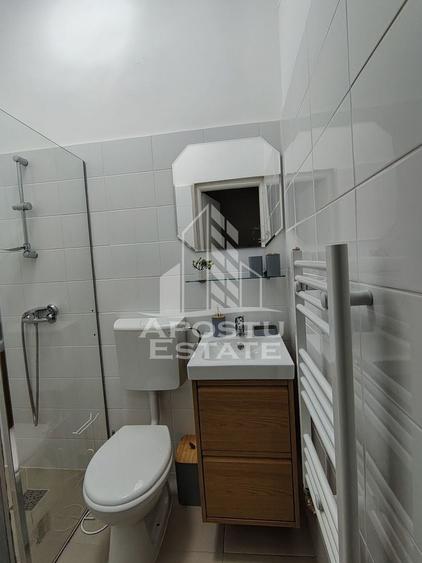 Apartament cu 2 camere nedecomandat, mobilat în Elisabetin