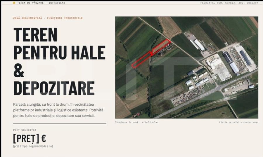 Teren Construcții intravilan de 7000 mp, în Periferie