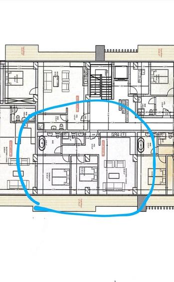 Apartament cu 3 camere decomandat în Central