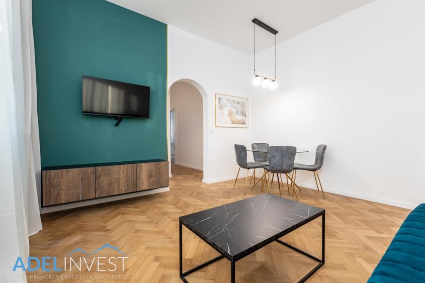 Apartament cu 3 camere semidecomandat, mobilat în Universitate