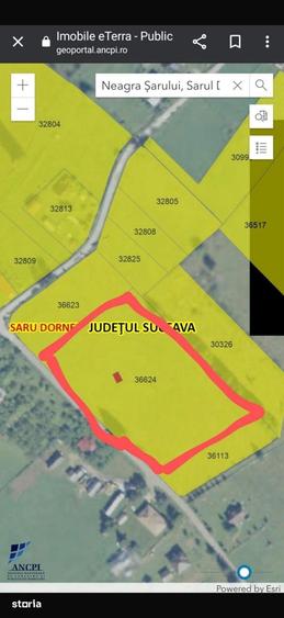Teren de 6770 mp, în Șaru Dornei