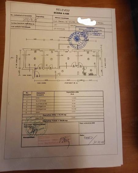 Apartament cu 3 camere decomandat în Central
