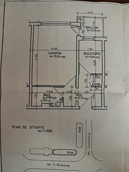 Apartament cu 2 camere în Central