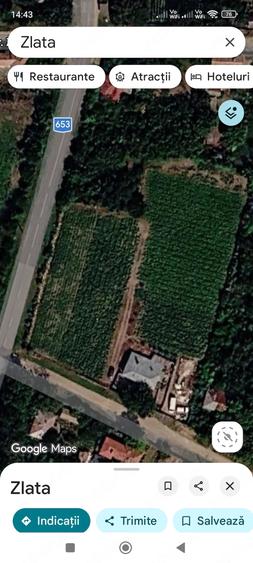 Casă cu 2 camere cu Teren 5500 Mp în Zlata