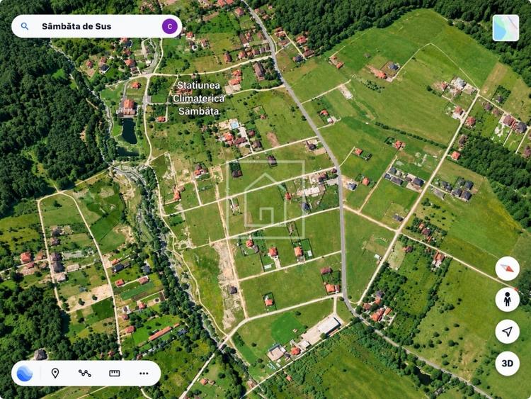 Teren Construcții intravilan de 1650 mp, în Sâmbăta de Sus