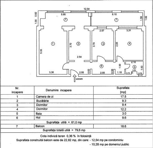 Apartament cu 3 camere decomandat în Viziru 3