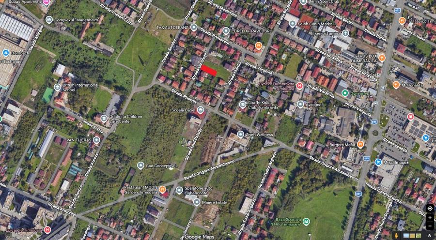 Teren Construcții intravilan de 674 mp, în Dumbrăvița