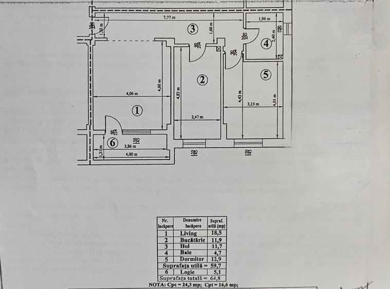 Apartament cu 2 camere decomandat în Dărmănești