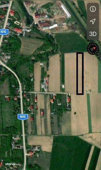 Teren de 3700 mp, în Gruiu