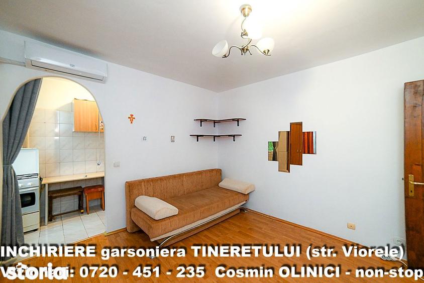 Garsonieră semidecomandată, mobilată în Tineretului
