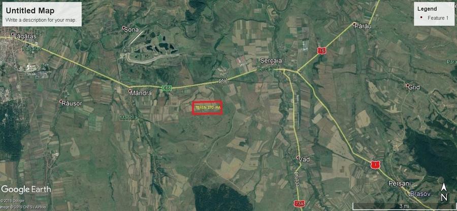 Teren agricol extravilan de 2500000 mp, în Șercaia