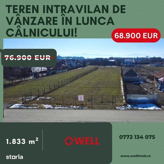 Teren de 1833 mp, în Prejmer
