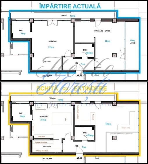 Apartament 2 camere 82 mp + 2 terase 25 mp in Cluj zona Plopilor - 1