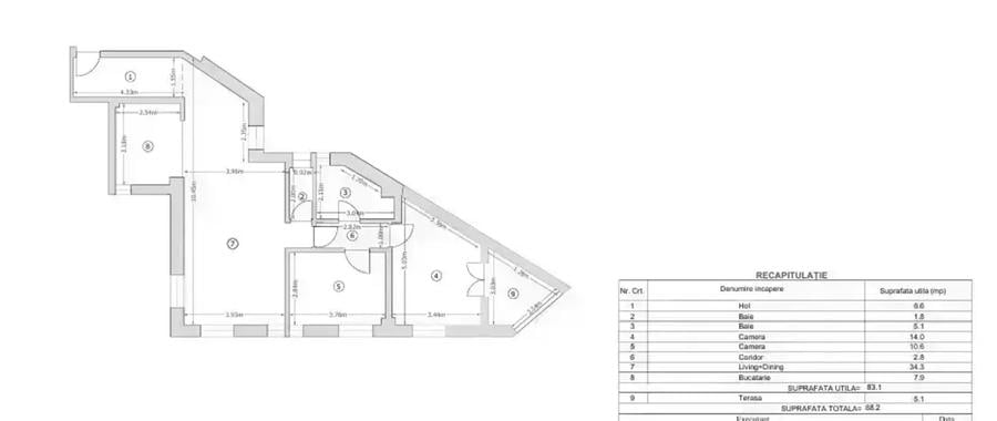 Apartament 3 Camere, 2 Bai, Balcon, in elegantul Cartier Armenesc - 14