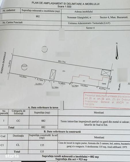 Teren de 882 mp, în Progresul